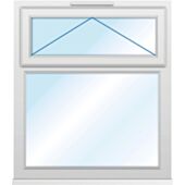 uPVC Clear Glazed 2PTOV Window - Smart Secure with Kubu®